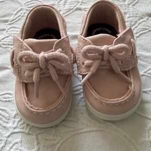 Sperry Kids Light Pink Moccasins boat shoes baby size 2